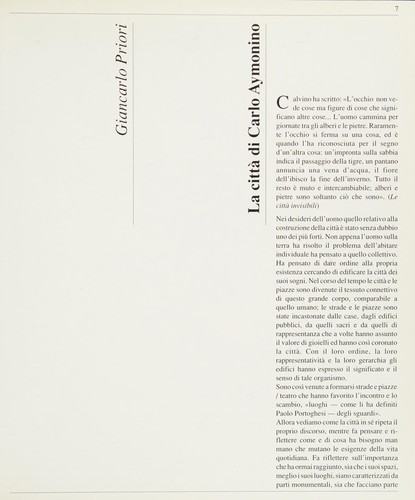 Cover for Carlo Aymonino