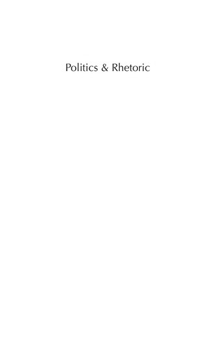 Cover for Politics & rhetoric