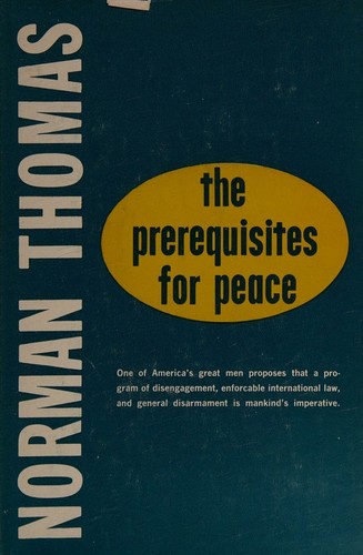Cover for The prerequisites for peace