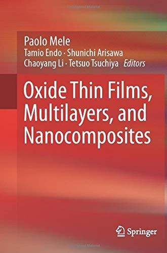 Cover for Oxide Thin Films, Multilayers, and Nanocomposites