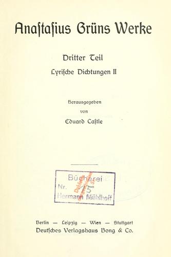 Cover for Werke