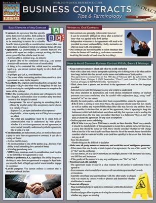 Cover for Business Contracts
            
                Quick Study Business