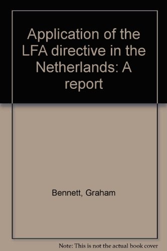 Cover for Applicationof the LFA directive in the Netherlands