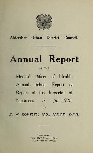 Cover for [Report 1920]