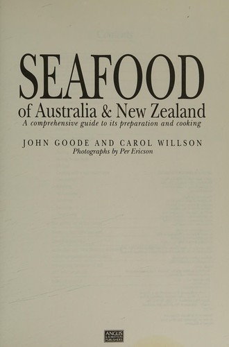Cover for Seafood of Australia and Nz
