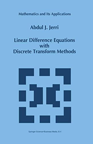 Cover for Linear Dfference Equations with Discrete Transform Methods