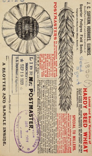 Cover for Latest and best varieties of hardy seed wheat