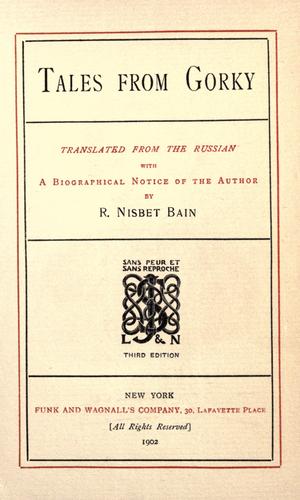 Cover for Tales from Gorky