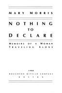 Cover for Nothing to declare