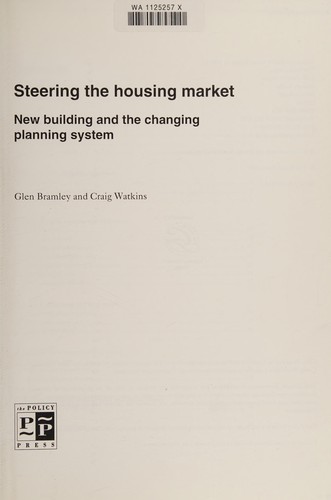 Cover for Steering the Housing Market (Joseph Rowntree Foundation S.)