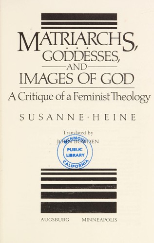 Cover for Matriarchs, goddesses, and images of God