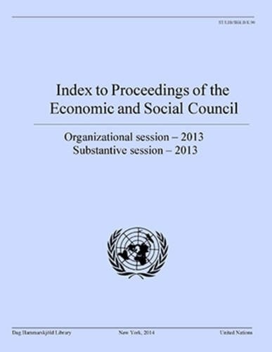 Cover for Index To Proceedings Of The Economic And Social Council