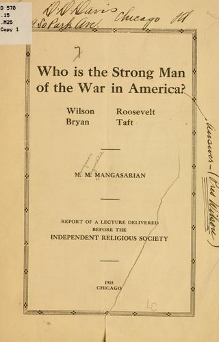 Cover for Who is the strong man of the war in America?