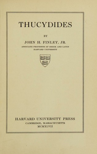 Cover for Thucydides,