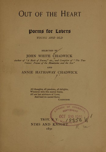 Cover for Out of the heart