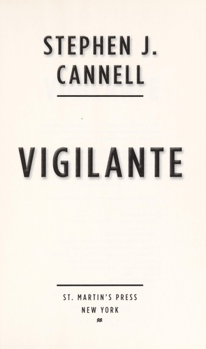 Cover for Vigilante