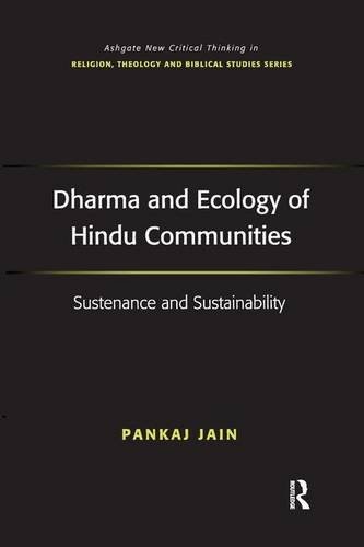 Cover for Dharma and ecology of Hindu communities