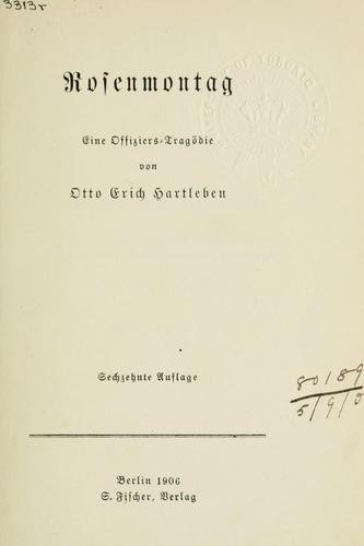 Cover for Rosenmontag