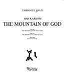 Cover for The Mountain of God