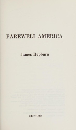 Cover for Farewell America.