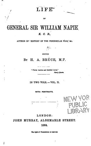 Cover for Life of General Sir William Napier