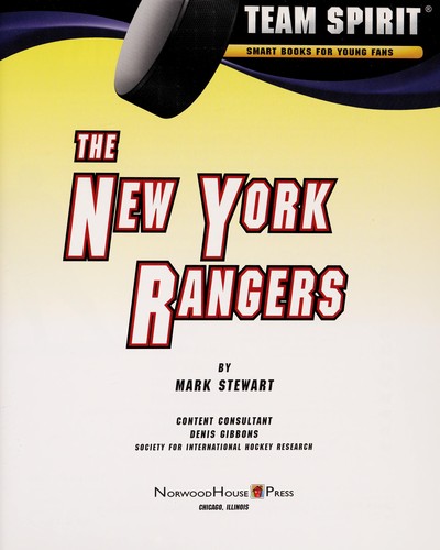 Cover for The New York Rangers