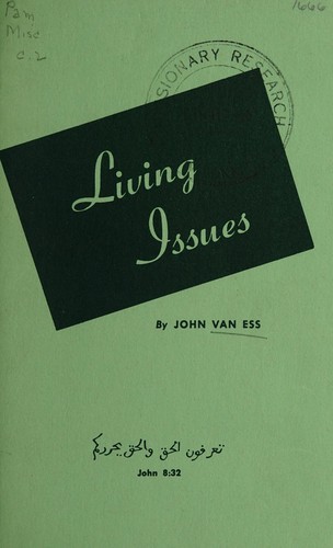 Cover for Living issues