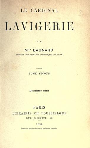 Cover for Cardinal Lavigerie