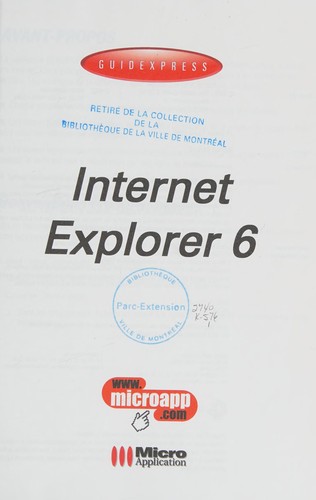Cover for Internet Explorer 6