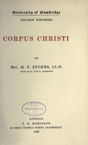 Cover for Corpus Christi