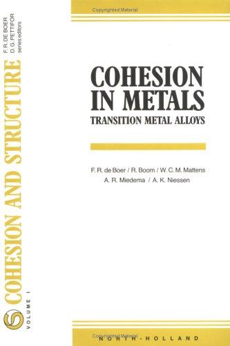 Cover for Cohesion in metals