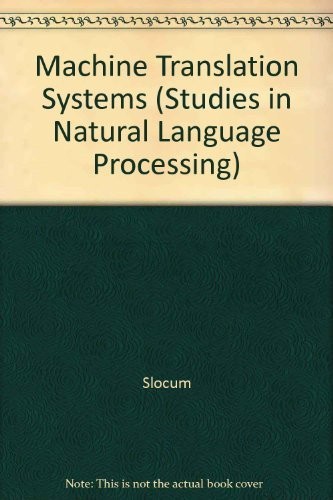 Cover for Machine translation systems