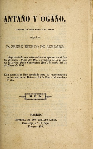 Cover for Antan o y Ogan o