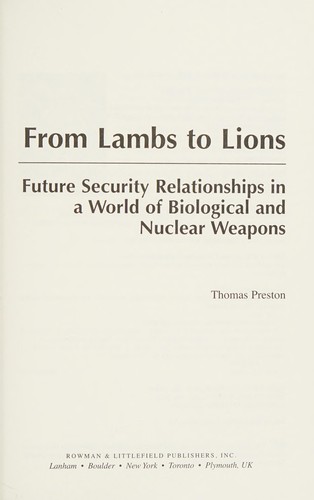 Cover for From lambs to lions