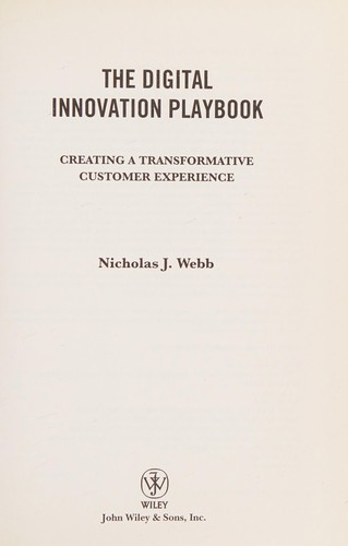 Cover for The digital innovation playbook