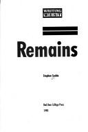 Cover for Remains (Writing West)