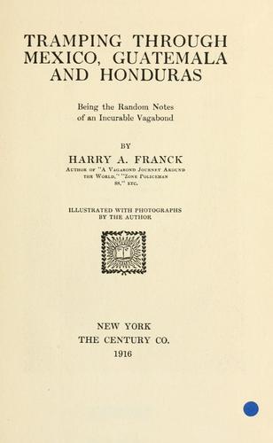 Cover for Tramping through Mexico, Guatemala and Honduras