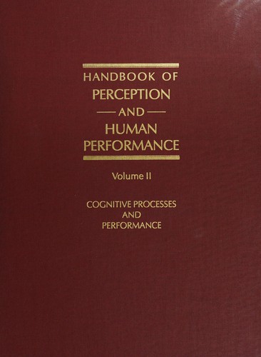 Cover for Hdbk Percept 86 V 2