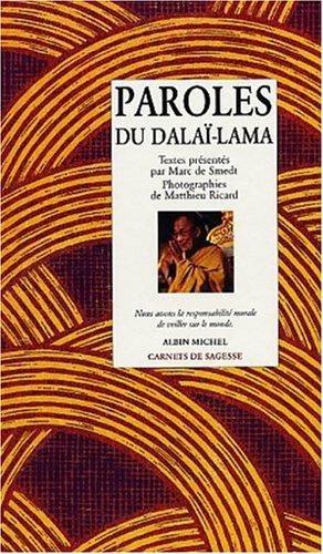Cover for Paroles du Dalaï-Lama
