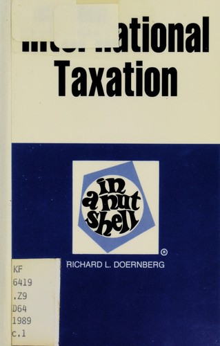 Cover for International taxation in a nutshell