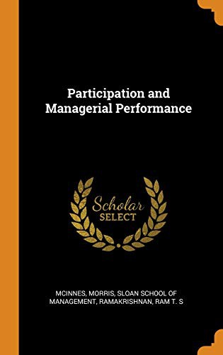 Cover for Participation and Managerial Performance
