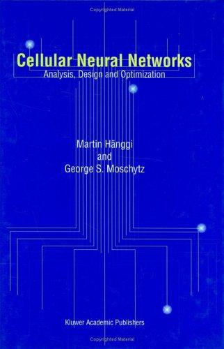 Cover for Cellular Neural Networks