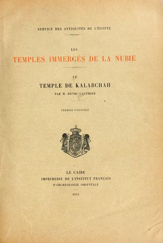 Cover for Le temple de Kalabchah