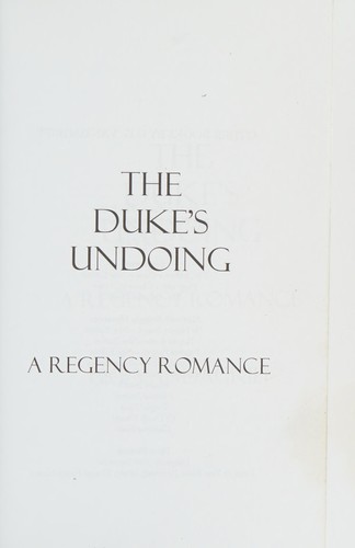 Cover for The duke's undoing