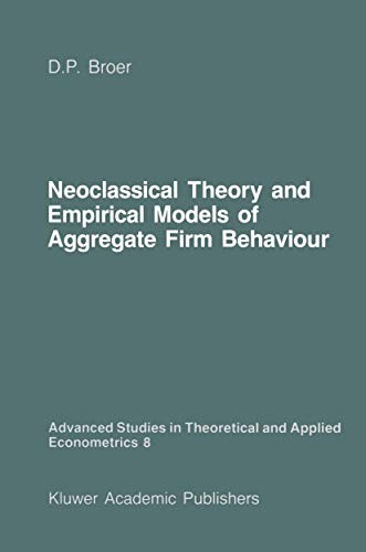 Cover for Neoclassical Theory and Empirical Models of Aggregate Firm Behaviour
