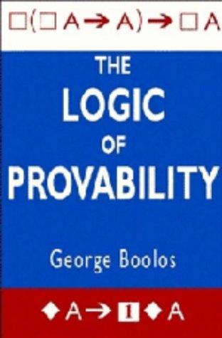 Cover for The logic of provability