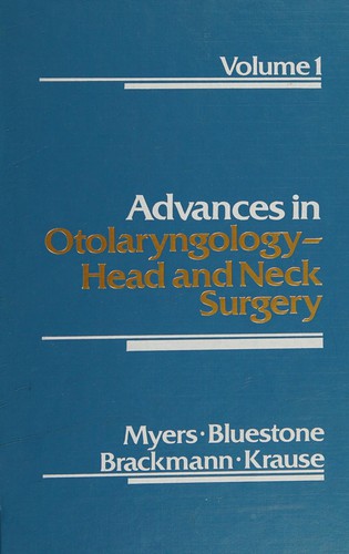 Cover for Advances in Otolaryngology - Head and Neck Surgery, 1