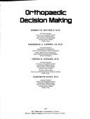 Cover for Orthopaedic decision making