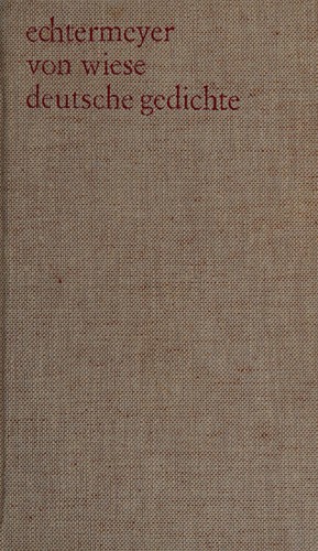Cover for Deutsche Gedichte von den Anfängen bis zur Gegenwart