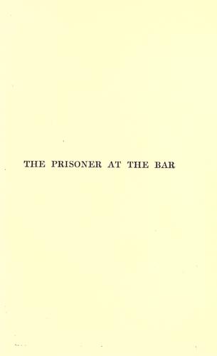 Cover for The prisoner at the bar
